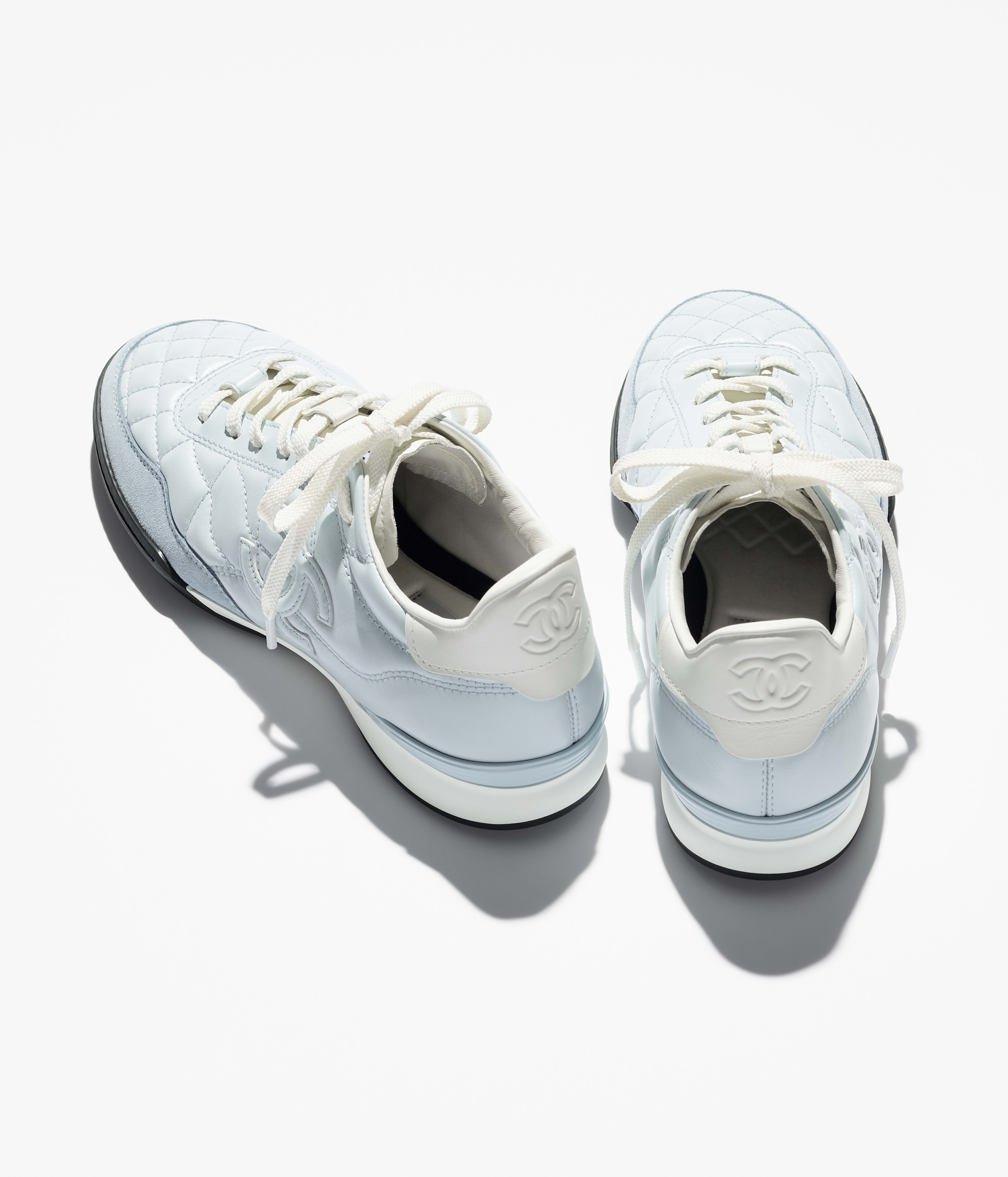 Trainers - Light Blue & White - 